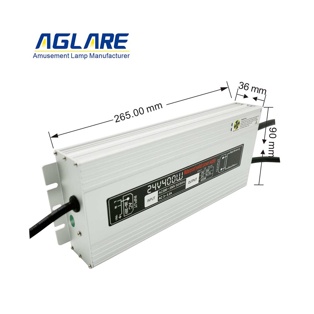 400W DC 12/24V 33.3A Waterproof LED Power Supply